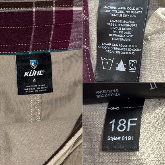 Kuhl Streamline Stretch Corduroy Mini Skirt Snap Front Women's Size 4 Tan - Picture 4 of 16